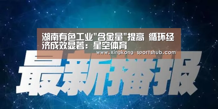 湖南有色工业含金量提高 循环经济成效显著:星空体育(图1) 星空比分