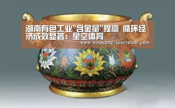 湖南有色工业含金量提高 循环经济成效显著:星空体育(图3) 星空下载